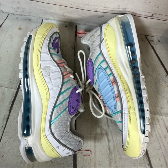 Nike Air Max 98 Easter Pastels Women’s Size 9 (AH6799-300) Shoes Sneakers - Picture 6 of 12
